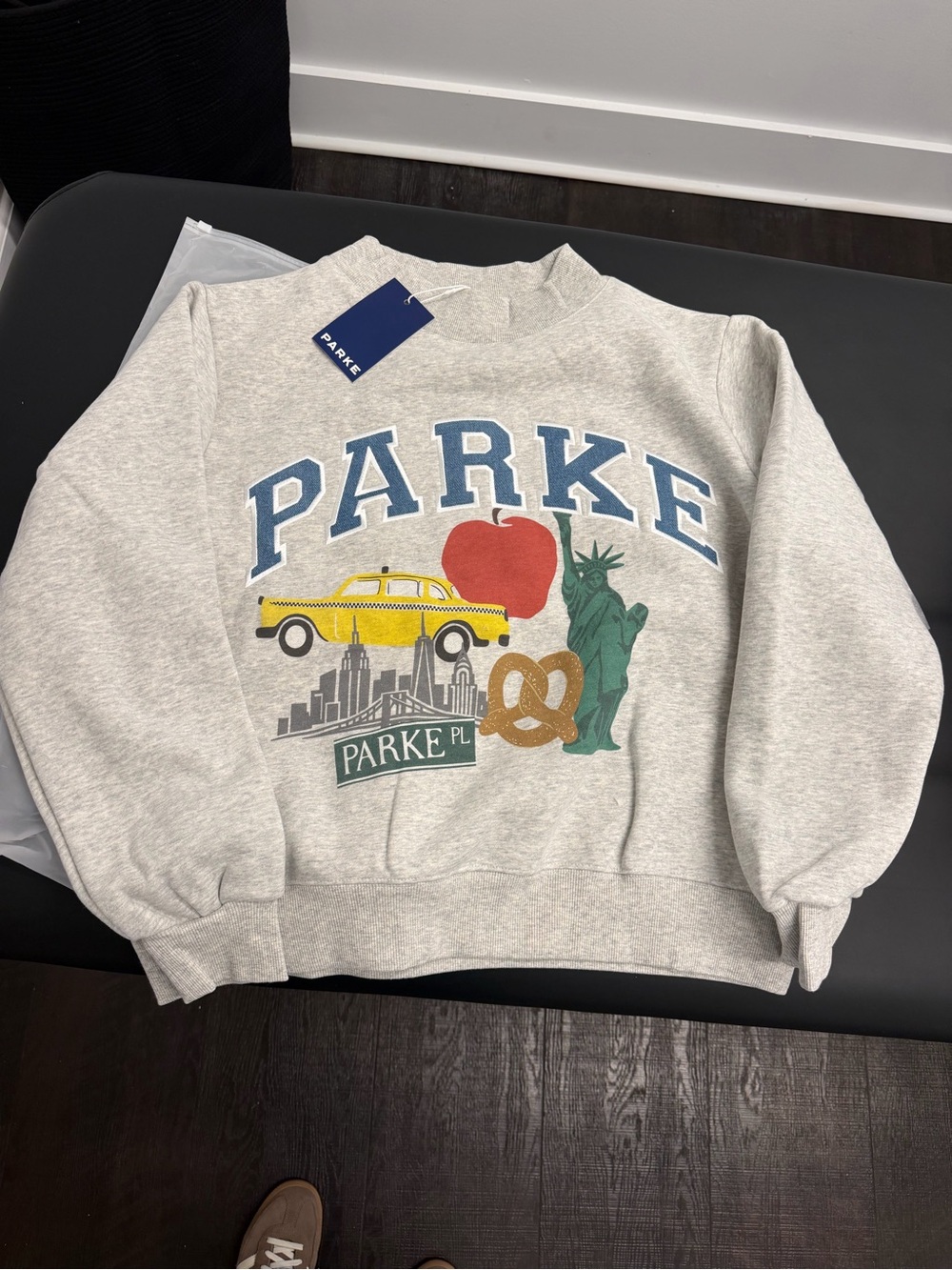 PARKE NYC Bundle- NYC Mockneck, NYC Tote, claw clip, pouch, 2 matchbooks